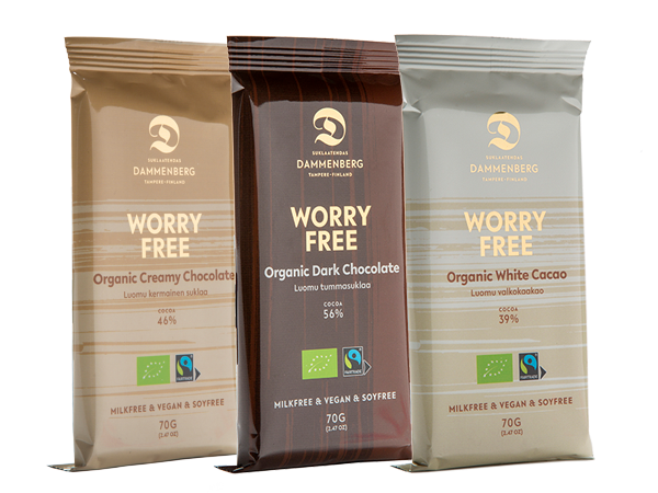 Worry free - organic chocolate